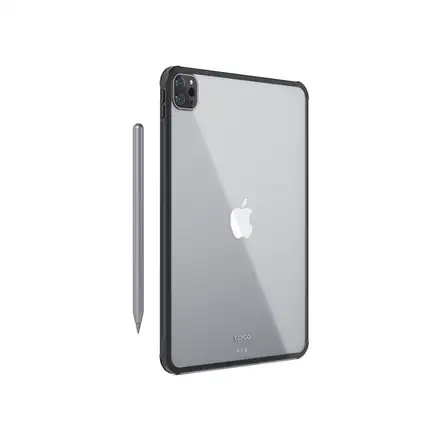 Epico Hero Case Apple iPad Pro 12,9" (2018-2022)/iPad Air 13" (M2/M3/M4) - Transparentní/Černá