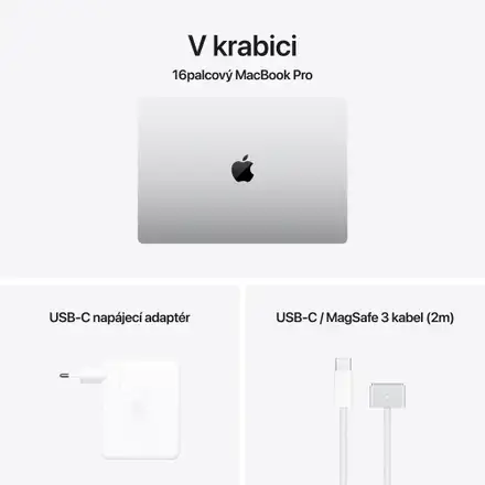 MacBook Pro 16" Apple M4 Max 16core CPU 40core GPU 48GB 1TB Stříbrný CZ