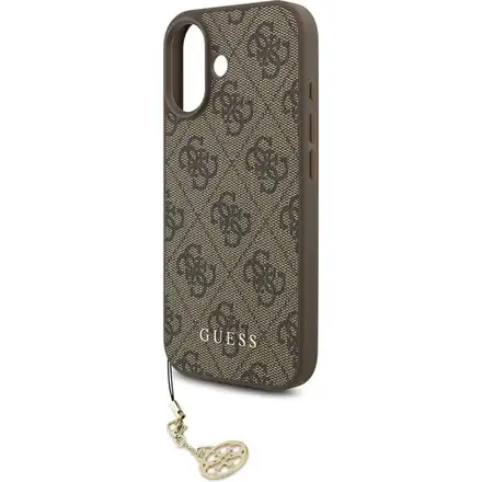 Guess 4G Charm MagSafe kryt iPhone 17 hnědý
