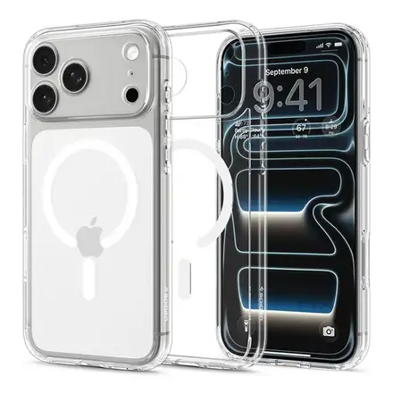 Spigen kryt Ultra Hybrid MagSafe pro iPhone 17 Pro Max/18 Pro Max - Clear White