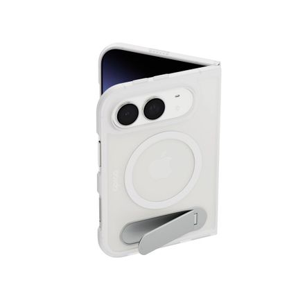 Epico HeroStand Mag+ Case pro iPhone Duo se skladacím stojánkem - matná transparentní