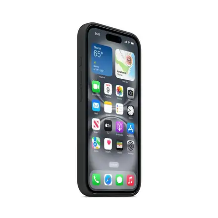 iPhone 16 Silicone Case with MagSafe - Černá