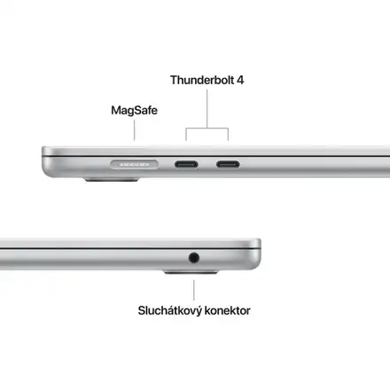 MacBook Air 15" Apple M5 10core CPU 10core GPU 16GB 512GB Stříbrný CZ