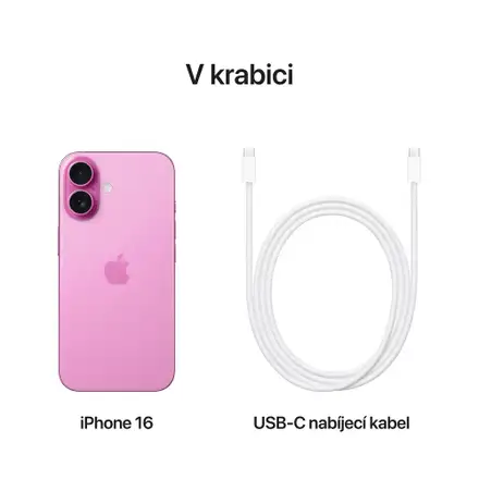 iPhone 16 128GB růžová