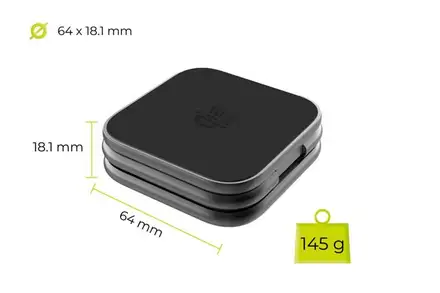 Mobile Origin 3in1 Qi2 25W UltraSlim Foldable Charger PW36 MagSafe Compatible - Matte Black