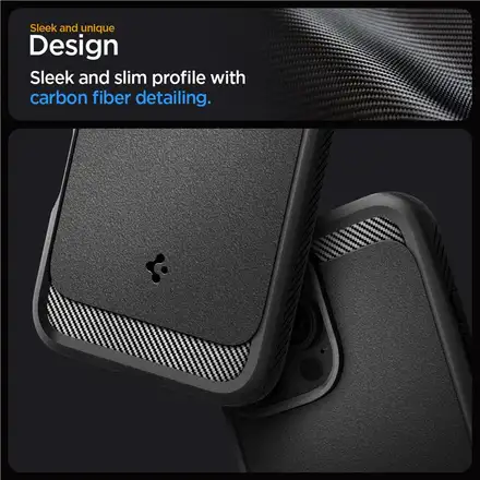 Spigen kryt Rugged Armor MagSafe pro iPhone 16 Pro Max - Matte Black