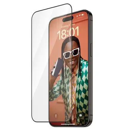 PanzerGlass ochranné sklo UWF Refresh pro iPhone 15 Pro Max-Black Frame