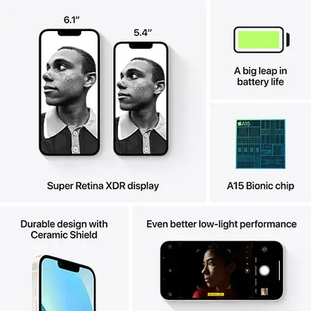 iPhone 13 128 GB Hvězdně bílý *Třída B*