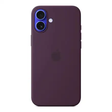 iPhone 16 Plus Silicone Case with MagSafe - Švestková