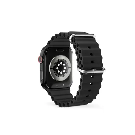 Epico Watch Strap Ocean Apple Watch SE (44mm)/Series 1-9 (42/44/45mm) 10-12 (46mm)/Ultra (49mm) - černá