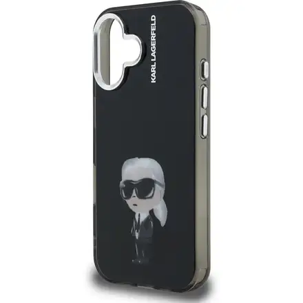 Karl Lagerfeld IML Aquarelle Karl kryt iPhone 16 černý
