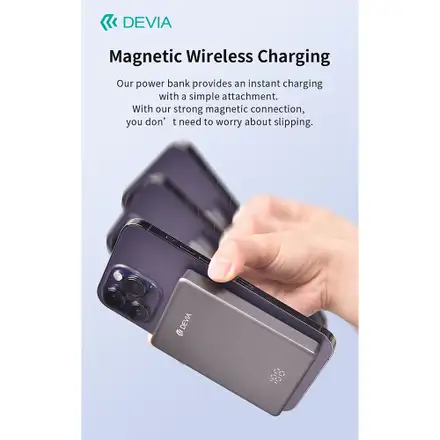Devia powerbank Extreme Speed Series Mini Magnetic 10.000 mAh PD 20W-Space Gray