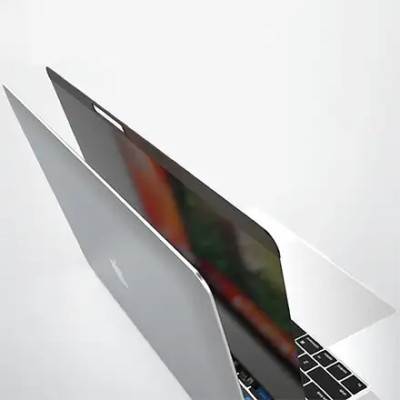 PanzerGlass ochranné sklo Dual Privacy pro Macbook Pro 15"-Black Frame