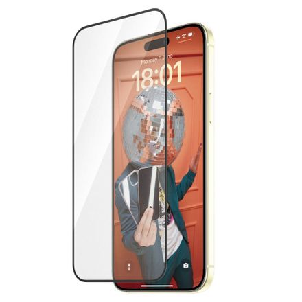 PanzerGlass ochranné sklo UWF Refresh pro iPhone 15 Plus-Black Frame