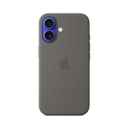iPhone 16 Silicone Case with MagSafe - Stone Gray