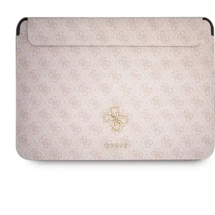 Guess PU 4G Metal Logo Pouzdro na MacBook 13" růžové