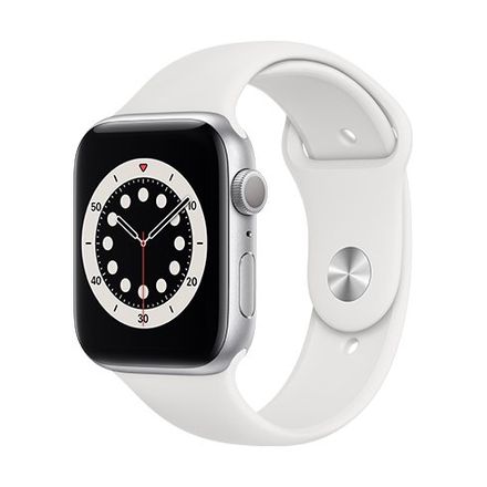 Apple Watch Series 6 GPS, 44mm Stříbrný hliník *Třída C*