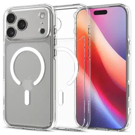 Spigen kryt Ultra Hybrid Magsafe pro iPhone 17 Pro - Clear White