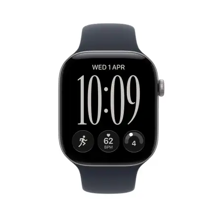 Apple Watch Series 12 GPS 42mm Space Grey Aluminium Case with Navy Blue Sport Band - M/L