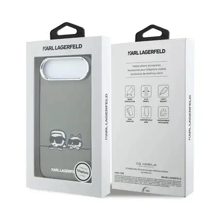 Karl Lagerfeld IML K&C Heads Logo MagSafe MagSafe kryt iPhone Air černý