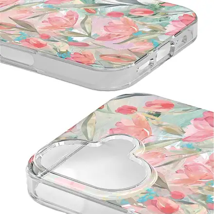 iDeal Fashion Clear Case MagSafe iPhone 17 Tulip Bloom