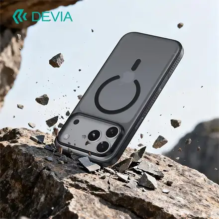 Devia kryt Light Ripple Skin-Friendly Magnetic Case pro iPhone 18 Pro Max-Dark Cherry