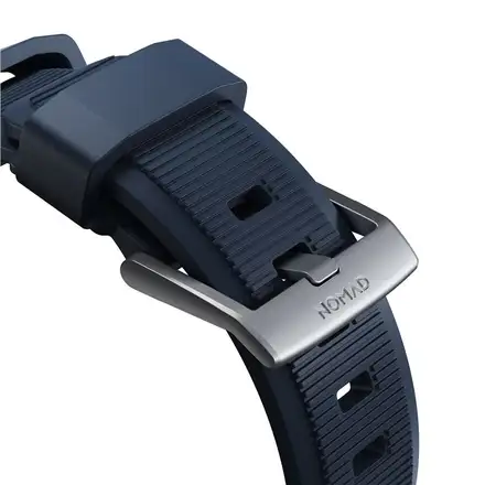 Nomad řemínek Rugged Strap pro Apple Watch 49/45/44/42 mm - Atlantic Blue/Silver Hardware