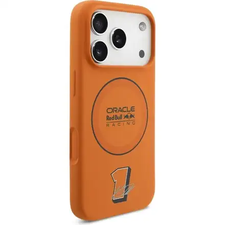Red Bull Silicone Blue Ring MagSafe Zadní Kryt pro iPhone 17 Pro oranžový