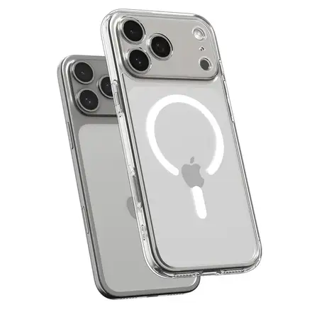 Spigen kryt Ultra Hybrid Magsafe pro iPhone 17 Pro Max - Clear White