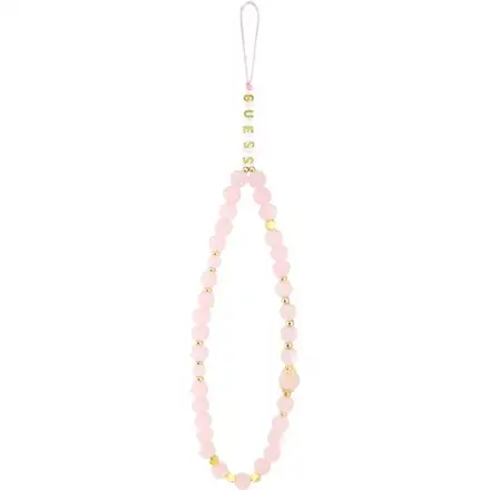 Guess PU 4G Metal Logo Strap kryt iPhone 15 Pro Max růžový