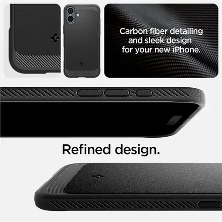 Spigen kryt Rugged Armor MagSafe pro iPhone 16 - Matte Black