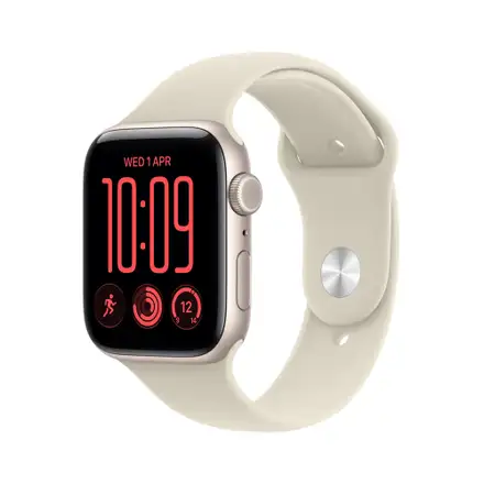 Apple Watch SE 3 GPS + Cellular 40mm Starlight Aluminium Case with Sand Sport Band - S/M