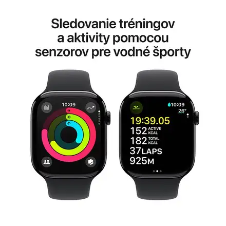 Apple Watch Series 10 GPS 46mm Klavírní černý hliník *Třída B*