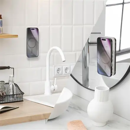 Epico Mag+ přísavný držák na telefon MagSafe kompatibilní - titanová