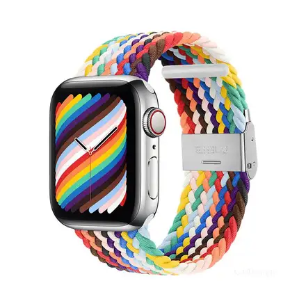 Devia řemínek Deluxe Series Sport4 Nylon Braided Adjustable Band 40/41/42mm - Rainbow