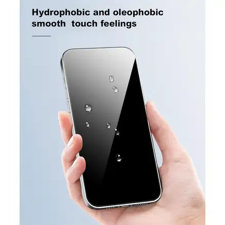 Devia ochranné sklo Van Series Anti-Static pro iPhone 15 Pro Max - Black Frame