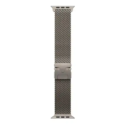 Apple Watch 49mm Natural Titanium Milanese Loop - Large
