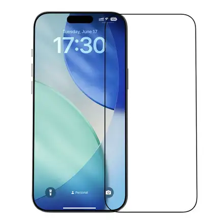 Devia ochranné sklo Van Series Crystal Diamond pro iPhone 17 Pro Max - Black Frame