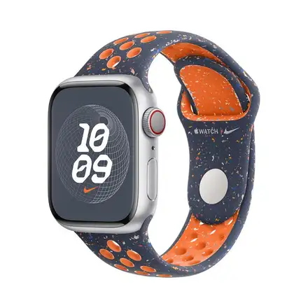 Apple Watch 41mm Blue Flame Nike Sport Band-M/L