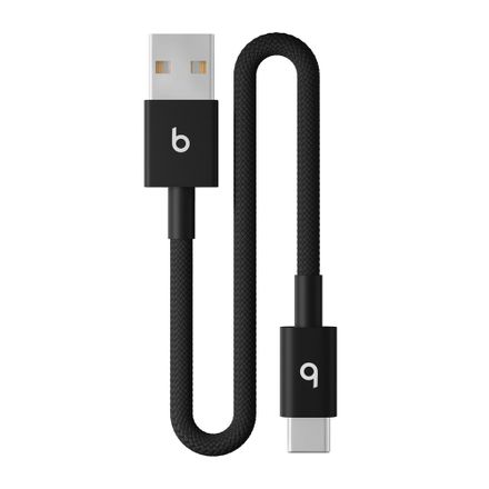 Apple Beats USB-A to USB-C Woven Short Cable (20 cm) - Bolt Black