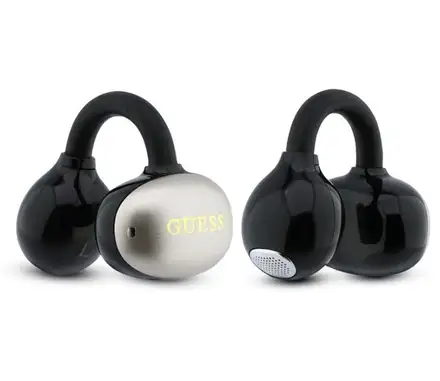 Guess Metallic Finish Classic Logo OWS Bezdrátová Sluchátka černá