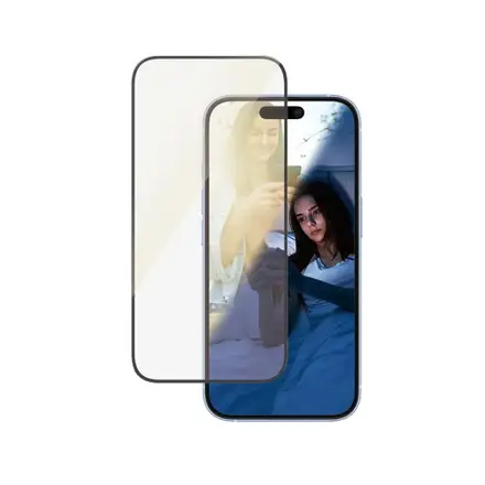 PanzerGlass ochranné sklo UWF EyeCare pro iPhone 16/15-Black Frame