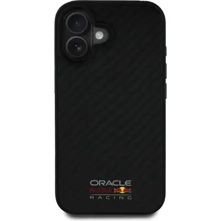 Red Bull Carbon Shiny MagSafe Zadní Kryt pro iPhone 16 černý