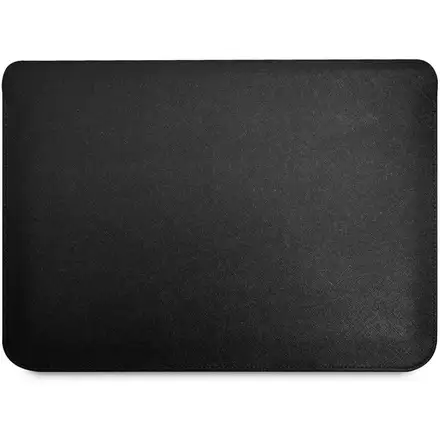 Guess Saffiano Triangle Metal Logo Pouzdro na MacBook 13/14" černé