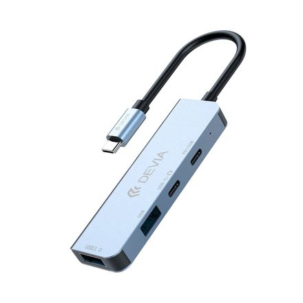 Devia USB-C Hub Leopard řady 4-in-1 EC700-Deep Gray
