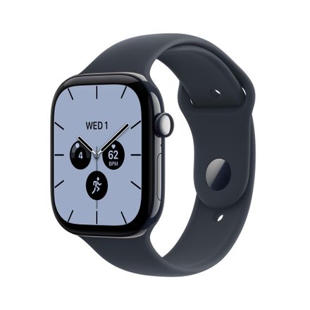 Apple Watch Series 12 GPS + Cellular 46mm Night Blue Ceramic Case with Navy Blue Sport Band - S/M