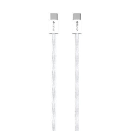 Devia kabel USB-C do USB-C PD 60W Wowen Fast Cable 1m - White