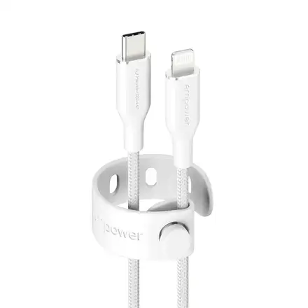 PanzerGlass kabel EMPOWER Racing USB-C/Lightning 1,2 m - bílý
