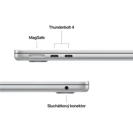 EDU MacBook Air 13" Apple M5 10core CPU 8core GPU 16GB 512GB Stříbrný CZ