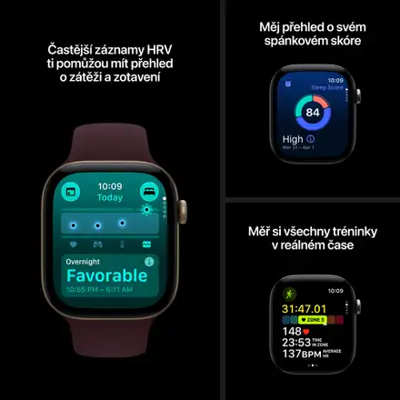 Apple Watch Series 12 GPS 42mm Light Gold Aluminium Case with Sand Sport Band - M/L